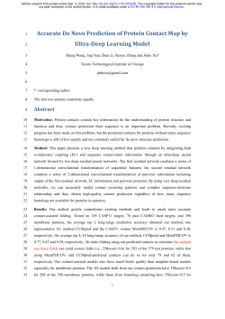 Accurate De Novo Prediction of Protein Contact Map by Ultra
