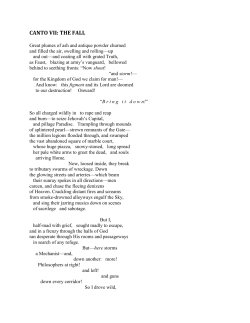 canto vii: the fall - Reconstructionist Art