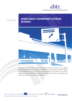 intelligent transport systems in india