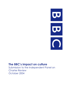 BBC Impact on culture