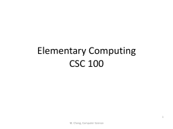 I/O - Department of Computer Science