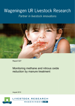 Monitoring methane and nitrous oxide reduction by manure treatment