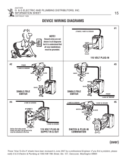 Device Wiring Diagrams - Grover Electric and Plumbing Supply