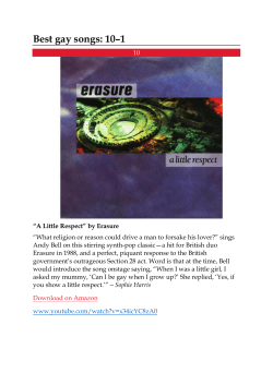 Best gay songs: 10–1