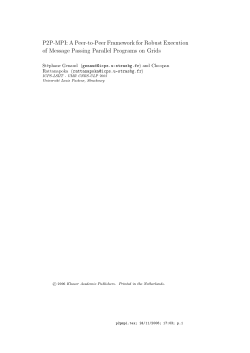 A Peer-to-Peer Framework for Robust Execution