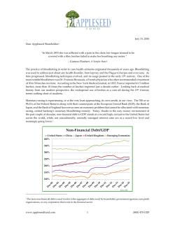 3rd Quarter - Appleseed Fund