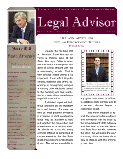 March - State Attorney`s Office 10th Judicial Circuit Florida