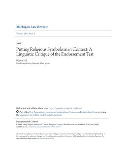 Putting Religious Symbolism in Context