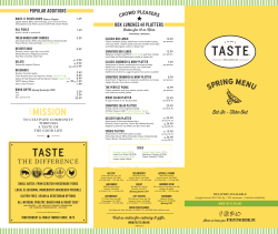 Printable Menu