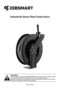 Industrial Hose Reel Instruction