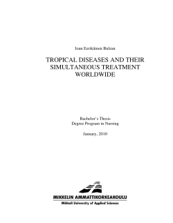 tropical diseases and their simultaneous treatment