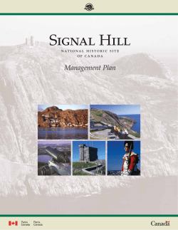 Signal Hill - Parcs Canada