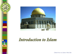 Introduction to Islam - Religious Studies Website