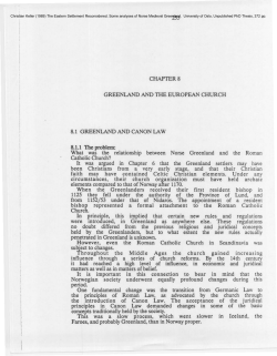 Chapter 8 Greenland and the European Church