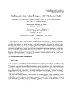 The Kinematics of the Ionized Hydrogen in NGC 3372 (Carina Nebula)