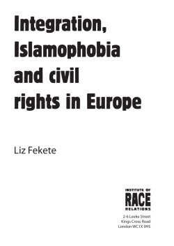Integration, Islamophobia and civil rights in Europe