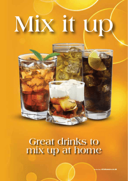 Great drinks to mix up at home