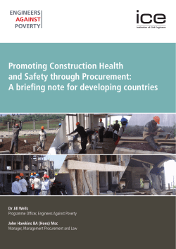 Promoting Construction Health and Safety through Procurement: A