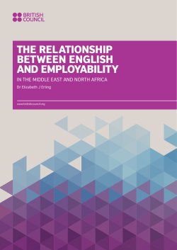 the relationship between english and employability