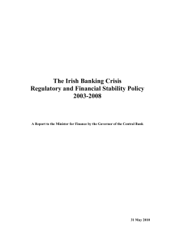 The Banking Crisis in Ireland: Regulatory and Financial Stability