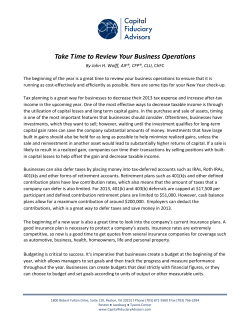 Take Time to Review Your Business Operations