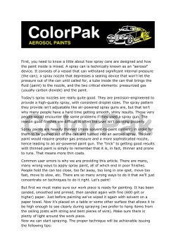 First, you need to know a little about how spray cans are designed