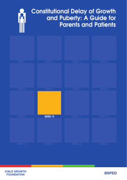 Constitutional Delay of Growth and Puberty