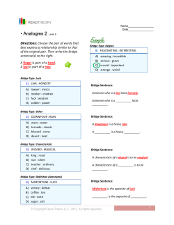 Analogies 2 - English for Everyone