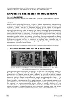 exploring the design of mousetraps