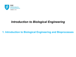 Introduction to Biological Engineering