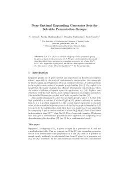 Near-Optimal Expanding Generator Sets for Solvable
