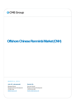 Offshore Chinese Renminbi Market (CNH)