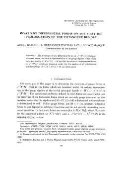 Invariant Differential Forms on the First Jet Prolongation of the