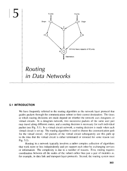 Routing in Data Networks