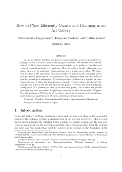 How to Place Efficiently Guards and Paintings in