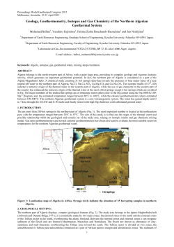 Geology, Geothermometry, Isotopes and Gas Chemistry of the