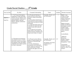 Grade/Social Studies: ___5 Grade