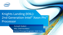 2nd Generation Intel&reg; Xeon Phi&trade; Processor