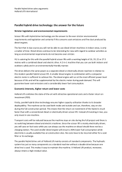 Parallel hybrid drive technology: the answer for the future