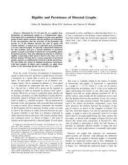 Rigidity and Persistence of Directed Graphs