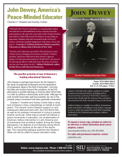 John Dewey, America`s Peace-Minded Educator