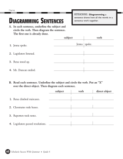 diagramming sentences