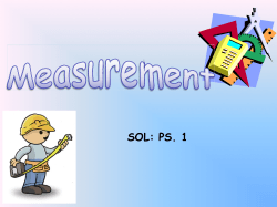 Measurement Notes