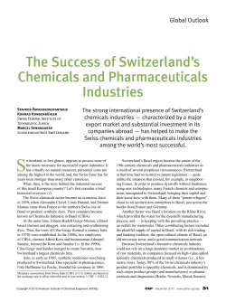 The Success of Switzerland`s Chemicals and