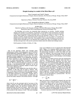 Droplet breakup in a model of the Hele-Shaw cell