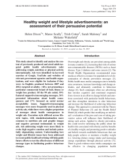 Full Text  - Health Education Research