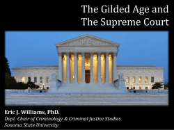 The Gilded Age and the Supreme Court