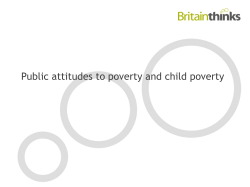 Attitudes Towards Poverty And Child Poverty PDF