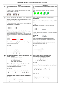 Progression in calculation guidance