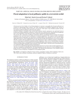 Floral adaptation to local pollinator guilds in a